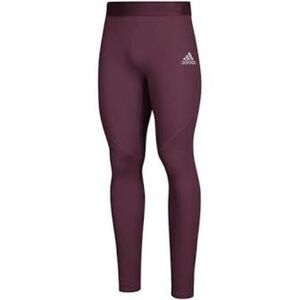 Adidas Mens Alphaskin Sports 3/4 Tights maroon XS